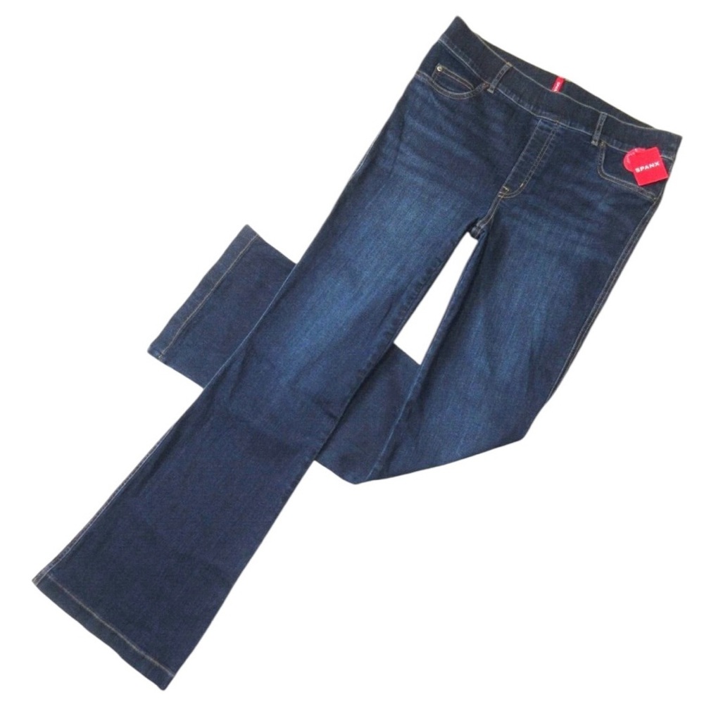 SPANX Dark Blue Denim Bootcut Pants